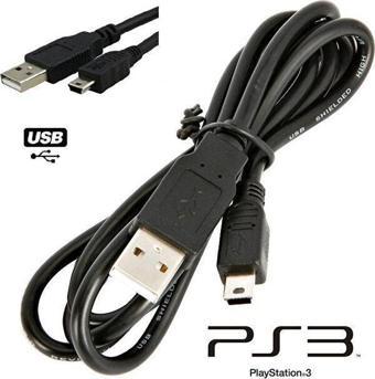 Sony Ps3  Oyun Kolu Controller Joystick Playstation 3 Charcing Usb Şarj Kablosu