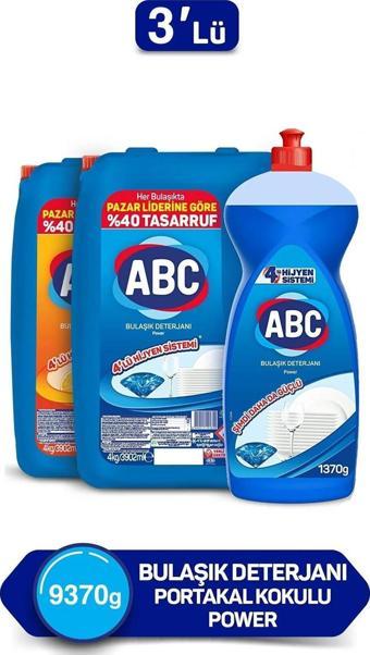 ABC Bulaşık Sıvısı 4kg*2+1370g 3 lü set