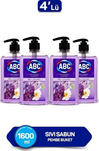 ABC SIVI SABUN MOR ÇİÇEKLER 400 ML 4 LÜ