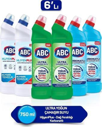 ABC ULTRA ÇAMAŞIR SUYU 6'LI PAKET