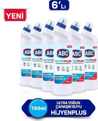 ABC ULTRA ÇAMAŞIR SUYU HİJYEN PLUS 750 GR x 6