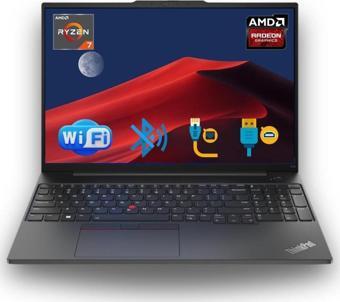 Lenovo Nb E16 Thınkpad 21JT0017TX ATL9 RYZEN7-7730U 24GB 256 GB M.2 SSD O/b 16 FDOS Taşınabilir Bilgisayar