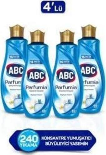 ABC Parfumia Büyüleyici Yasemin Konsantre Yumuşatıcı 1440 ml 4'lü Seti