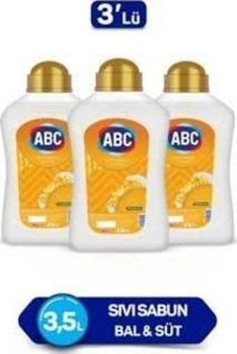 ABC Sıvı Sabun Bal&Süt 3500 ml x 3 Adet