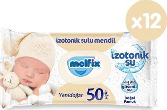 Molfix İzotonik Sulu Yenidoğan Islak Havlu 12*50 600 Yaprak