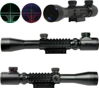 Spike 3-9x40 Zoomlu Keskin Nişancı Tfek Dürbünü  Kızaklı