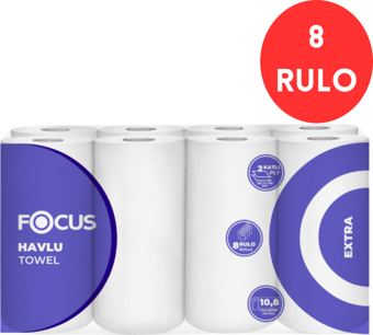 Focus Extra Kağıt Havlu Çift Katlı 8'li Paket (50000549)