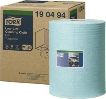 Tork Düşük Hav Nonwoven Temizlik Bezi Rulo Turkuaz 180 Metre (190494)