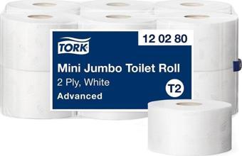 Tork Mini Jumbo Tuvalet Kağıdı İleri Düzey 12x170 Mt. (120280)