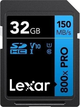 Lexar 32GB 800X SD UhsI V30 150MB/S Hafıza Kartı