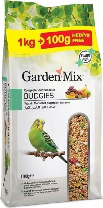 Gardenmix Platin Meyveli Muhabbet Kuş Yemi 1.1 Kg