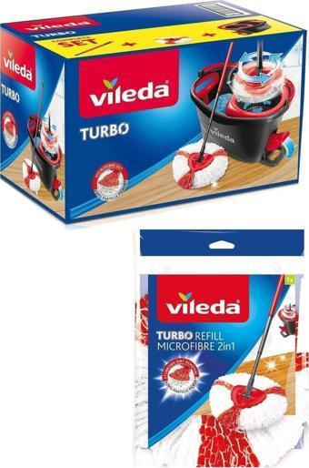 Vileda Turbo 2in1 Pedallı Temizlik Seti + Yedek Paspas