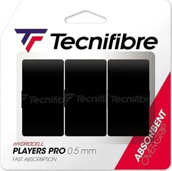 Tecnifibre Players Pro Overgrip 3'lü 0.5mm Siyah Tenis Gribi 52ATPPLABK