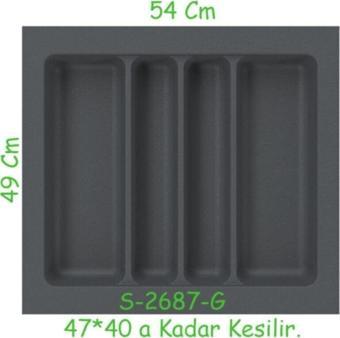 Plastik Kepçelik 60 cm - Antrasit