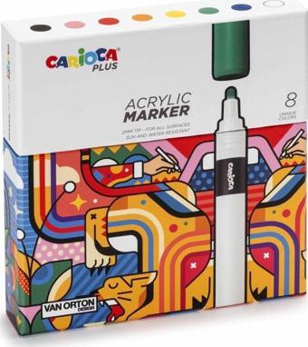 CARİOCA PLUS AKRİLİK MARKER 8Lİ (SERT KUTU)