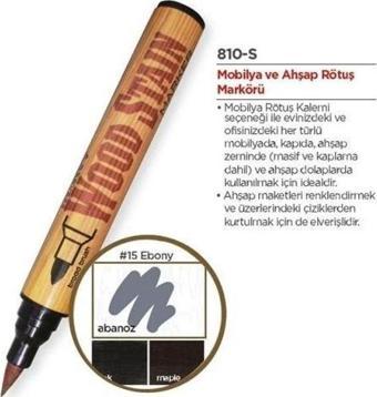 Marvy Wood Stain Ahşap Rötuş Kalemi ABANOZ (EBONY)