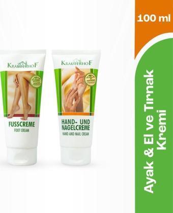 Krauterhof El ve Tırnak Kremi 100 ml + Ayak Kremi 100 ml Set