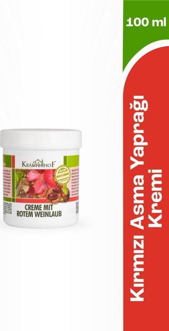 Krauterhof Kırmızı Asma Yaprağı At Kestanesi Ekstreli Bacak Kremi - 100 ml