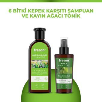 Tresan 6 Bitki Kepek Karşıtı Bakım Şampuanı 300 ml ve Kayın Ağacı Özlü Saç Toniği 125 ml