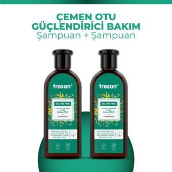 Tresan Çemen Otu Güçlendirici Sülfatsız Bakım Şampuanı 300 ml  x2 Adet