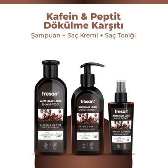 Tresan Kafein & Peptit Dökülme Karşıtı Şampuan + Saç Kremi + Saç Toniği