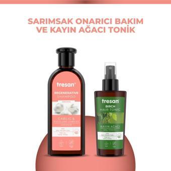 Tresan Sarımsak Onarıcı Bakım Şampuanı 300 ml ve Kayın Ağacı Özlü Saç Toniği 125 ml