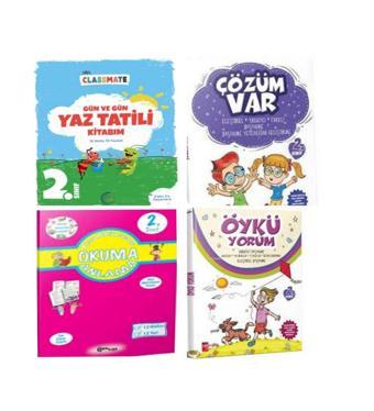 2. Sınıf Gün Ve Gün Yaz Tatili Kitabım +Öykü Yorum+Çözüm Var Ve Okuma ve Anlama - 5 Renk Yayınları