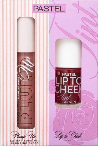 Pastel Plump Up Dolgunlaştıran Dudak Parlatıcısı 202 Loverdose & Lip To Cheek Tint Carmen