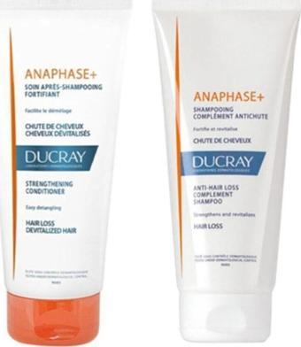 Ducray Anaphase Plus Şampuan 200 Ml + Anaphase Besleyici Saç Kremi 200Ml