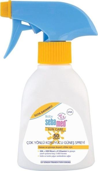 Sebamed Baby Sun Care Suya Dayanıklı Spf 50+ Çok Yönlü Koruyucu Bebek Güneş Spreyi 200 Ml