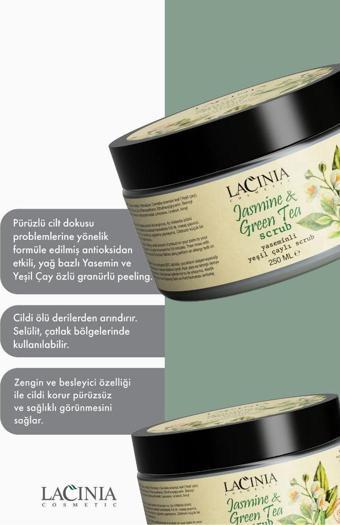 Lacinia Yasemin Yeşil Çaylı Scrub Peeling 250 ml.