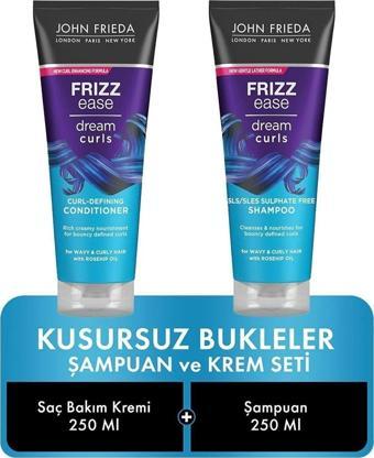 John Frieda Keyonline Kusursuz Bukleler Için Saç Bakım Kremi Ve Şampuan 250 Ml