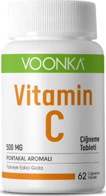 Voonka Vitamin C 500 Mg 62 Çiğneme Tableti