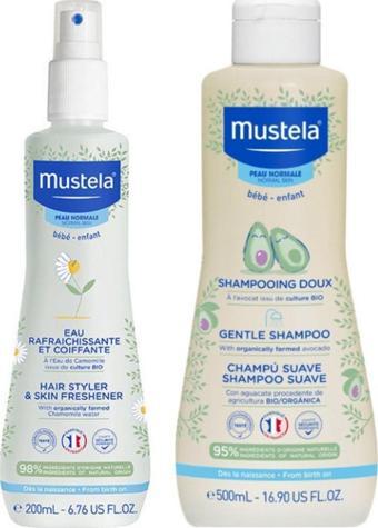 Mustela Canlandırıcı Ve Şekillendirici Sprey 200 Ml- Mustela Gentle Göz Yakmayan Bebek Şampuanı 500 Ml