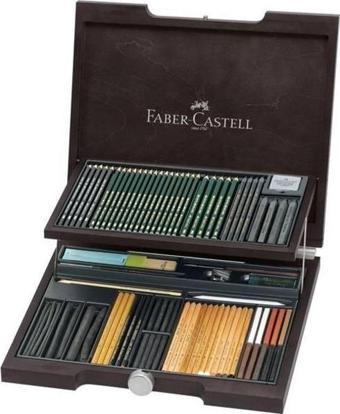 Faber-Castell Pitt Monochrome Ahşap Kutulu Set