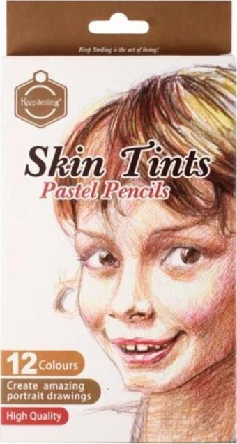 Keep Smiling Skin Tints Pastel Kalem Seti 12'li Ten Renkleri