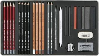 Cretacolor Teacher's Choice Advanced Drawing Set Profesyonel Çizim Seti 27 Parça Metal Kutu (400 42)