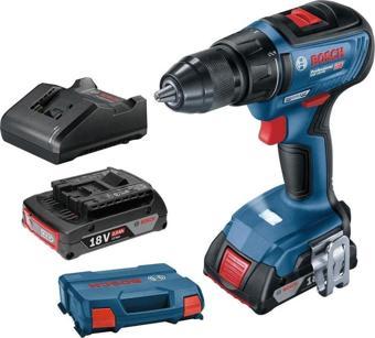 Bosch Gsr 18V-50 2.0Ah Çift Akülü Delme/Vidalama Makinesi - 06019H5000