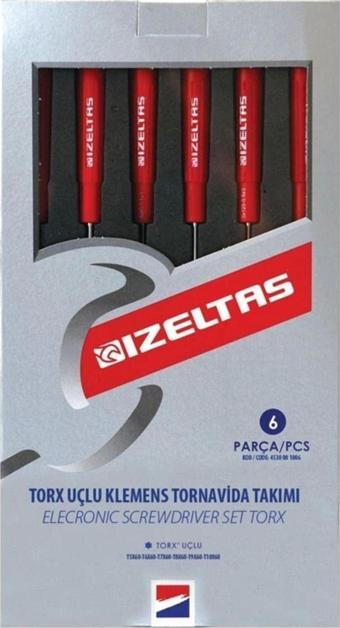 İzeltaş 4530001006 Torx Uçlu Klemens Tornavida Takımı 6 Parça