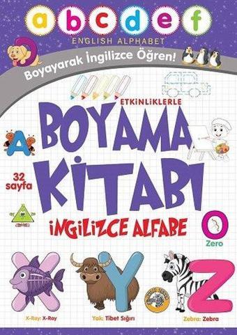 Alfabe - Etkinliklerle Boyama Kitabı İngilizce - Kolektif  - Akıllı Zebra