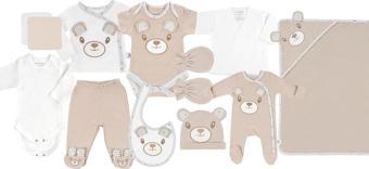 Gezenbebe Hero Bebek Hastane Çıkış Seti 11 Parça Teddy (Organik)