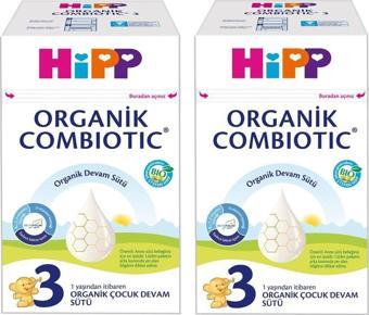 Hipp 3 Organik Combiotic Devam Sütü 600Gr x2Adet