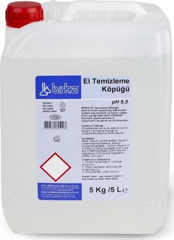 Birka El Temizleme Köpük Sabun 4 ad. x 5 Lt.
