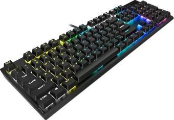 CORSAIR K60 RGB PRO Cherry MX TR Q Mekanik Kablolu Low Profile Siyah Gaming Klavye