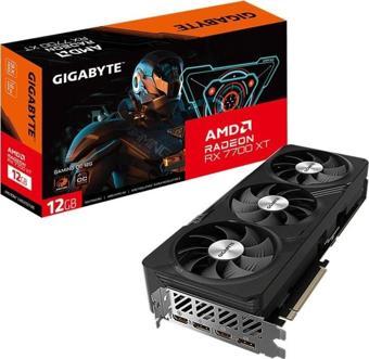 GIGABYTE Radeon RX 7700 XT GAMING OC 12G GDDR6 192Bit AMD Ekran Kartı -GV-R77XTGAMING OC-12GD