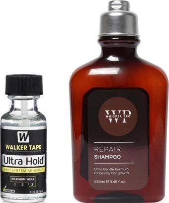 Walker Tape Ultra Hold Protez Saç Likid Yapıştırıcısı 15ml + Protez Saç Yoğun Bakım Şampuanı 250 ml