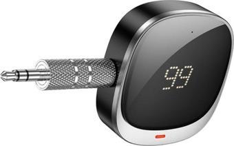 Coofbe Göstergeli Wireless Bluetooth 5.3 3.5mm Jack Aux Araç Ses Aktarım Kit Araç FM Transmitter Aux