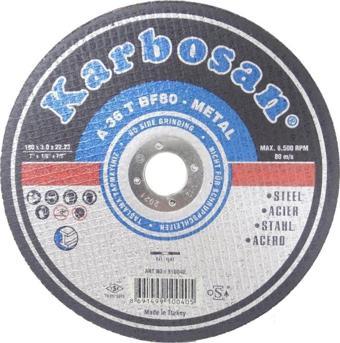 Karbosan 910040 A 36 T BF80 Metal Kesme Diski 180x3.0x22.23mm