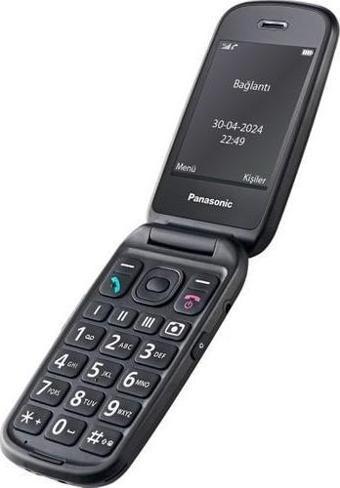 Panasonic KX-TU550EXB Katlanabilir Renkli Ekran 4g Tuşlu Siyah Cep Telefonu (Türkiye Distribütör Garantili)