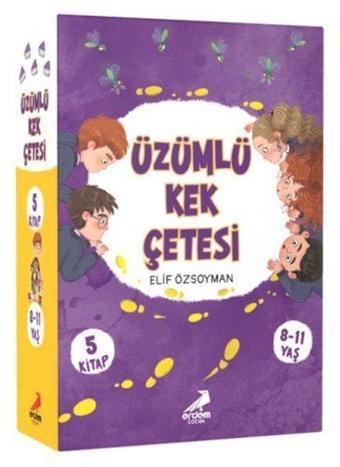 Üzümlü Kek Çetesi Seti - 5 Kitap Takım - Elif Özsoyman - Erdem Çocuk